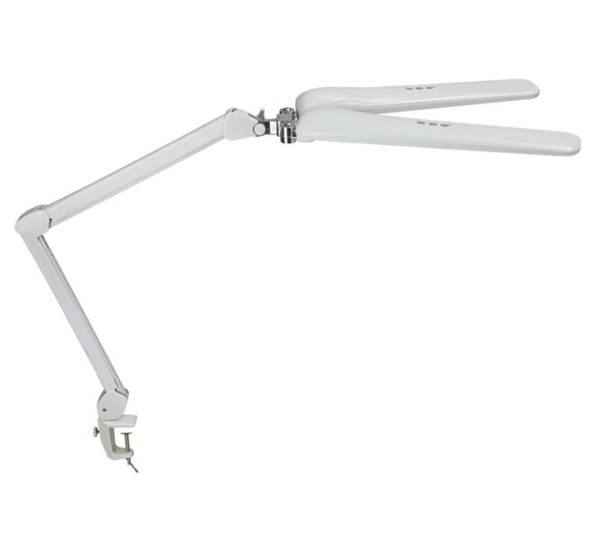 Werkpleklamp MAUL Craft duo LED tafelklem dimbaar wit