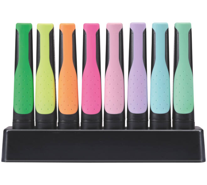 Markeerstift STABILO GREEN BOSS 6070/8 pastel assorti deskset à 8st
