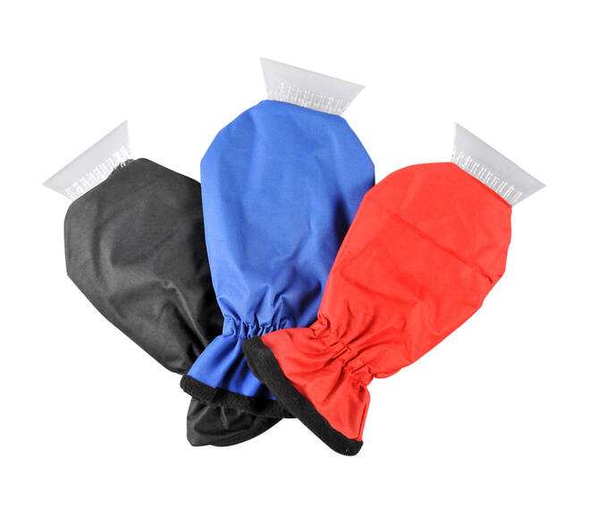 IJskrabber ProPlus met fleece handschoen assorti