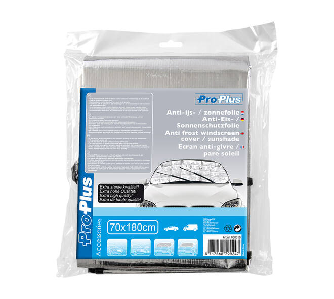 Antivriesscherm ProPlus 180x70cm zilver