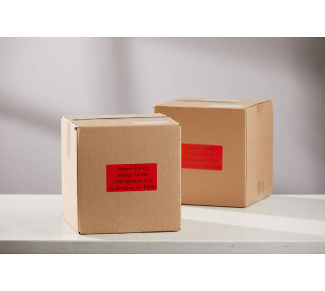 Etiket Dymo LabelWriter naamkaart 54x101mm 1 rol á 220 stuks rood