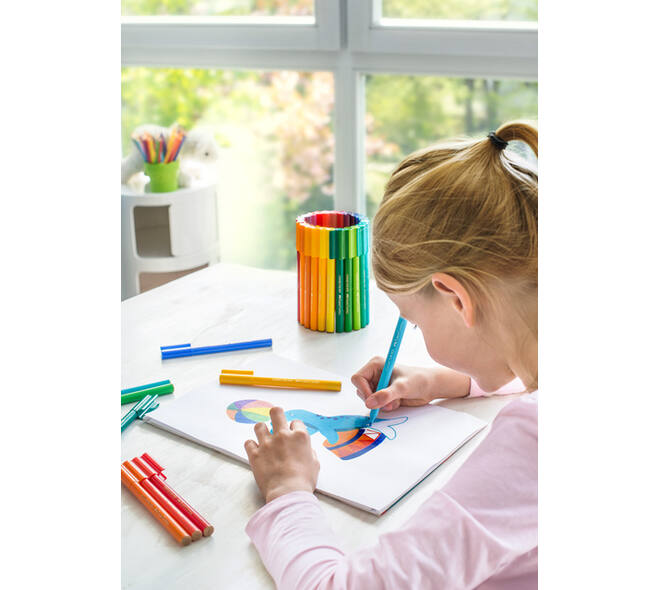 Kleurstiften Faber-Castell Connector assorti cadeauset à 80 stuks