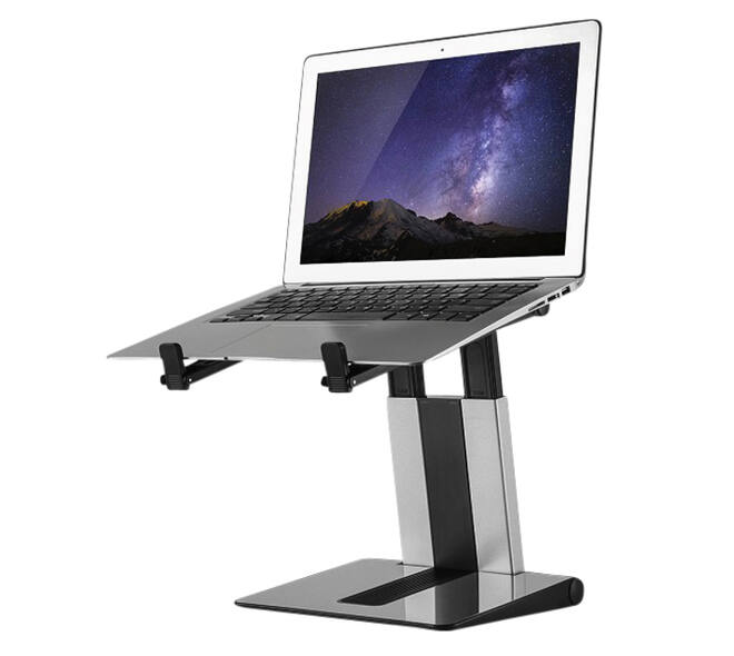 Laptopstandaard Neomounts NSLS200 opvouwbaar zwart zilver