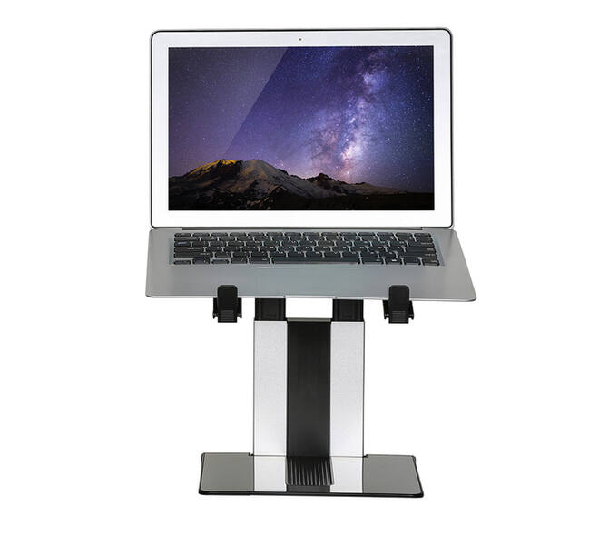 Laptopstandaard Neomounts NSLS200 opvouwbaar zwart zilver