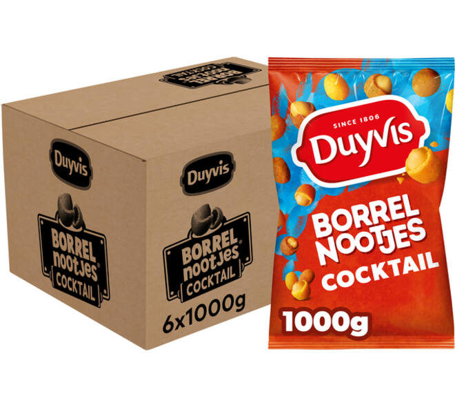 Borrelnootjes Duyvis cocktail zak 1000 gram