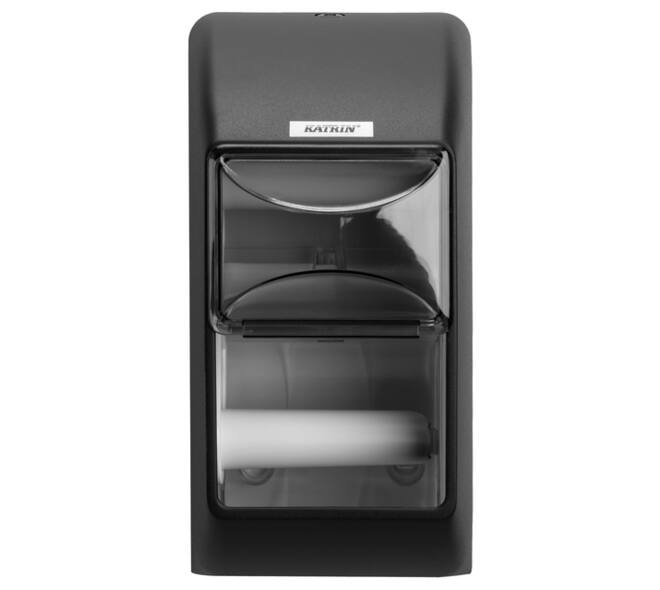 Toiletpapierdispenser Katrin duo zwart 104452