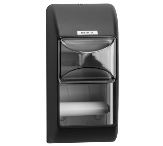 Toiletpapierdispenser Katrin duo zwart 104452