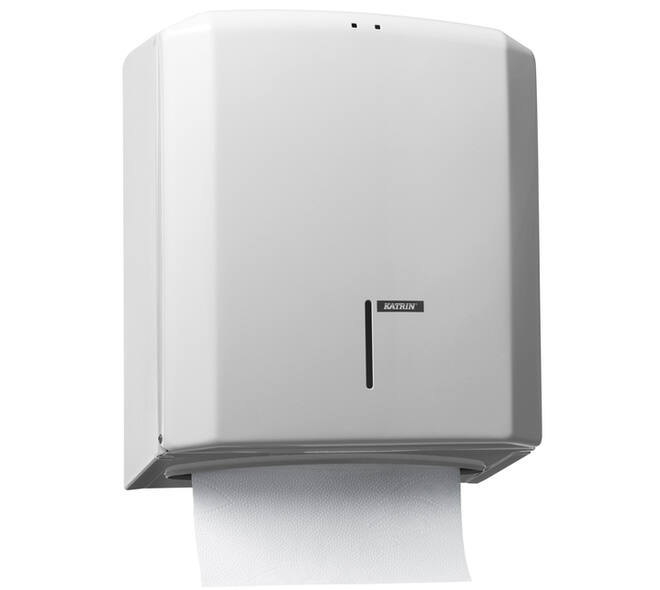 Handdoekdispenser Katrin medium wit 988113