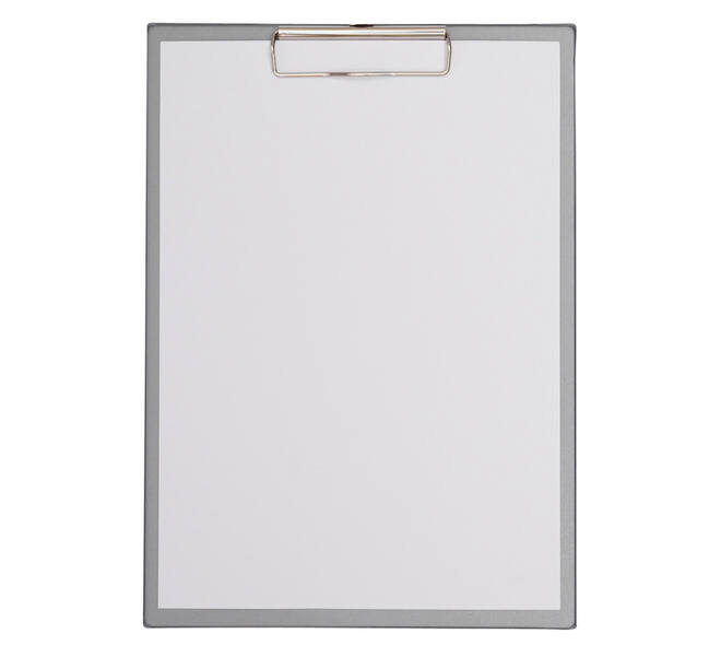 Klembord MAUL A4 staand PVC zilvergrijs