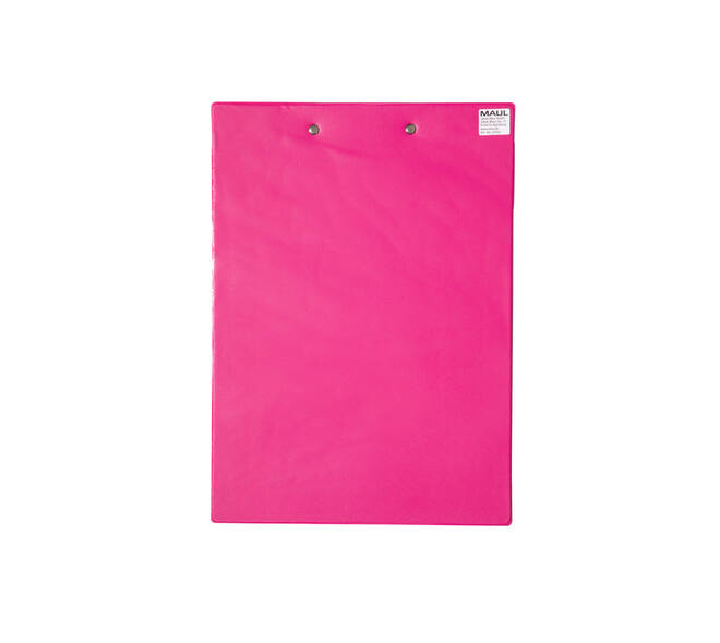 Klembord MAUL A4 staand PVC neon roze