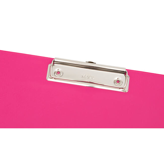 Klembord MAUL A4 staand PVC neon roze