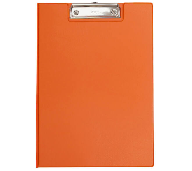 Klembordmap MAUL A4 staand met penlus PVC neon oranje