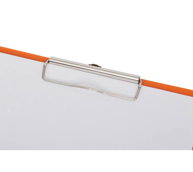 Klembordmap MAUL A4 staand met penlus PVC neon oranje