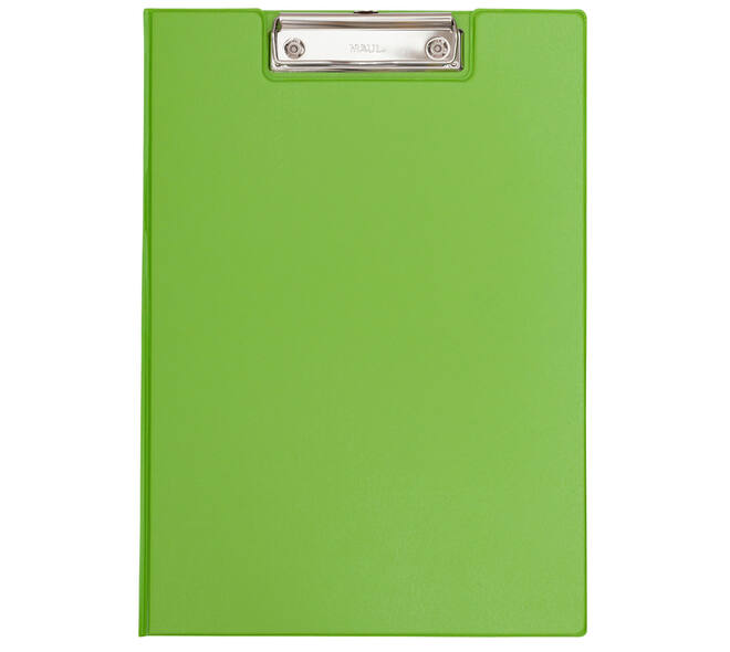 Klembordmap MAUL A4 staand met penlus PVC neon groen