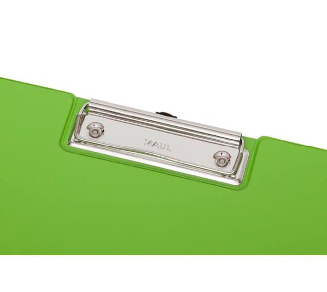 Klembordmap MAUL A4 staand met penlus PVC neon groen