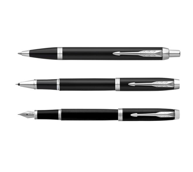 Rollerpen Parker IM matte black CT fijn