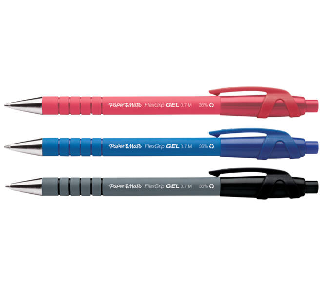 Gelschrijver Paper Mate FlexGrip medium zwart