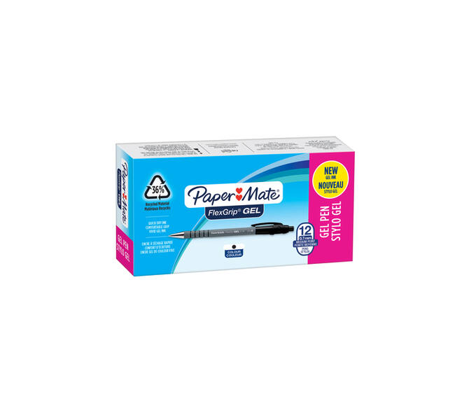 Gelschrijver Paper Mate FlexGrip medium zwart
