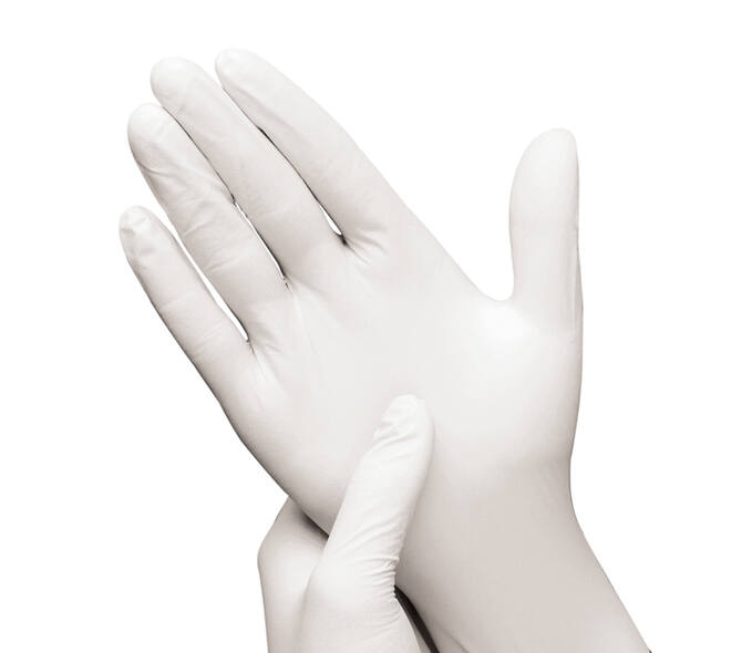 Handschoen Hynex nitril M wit 3.5g 100 stuks