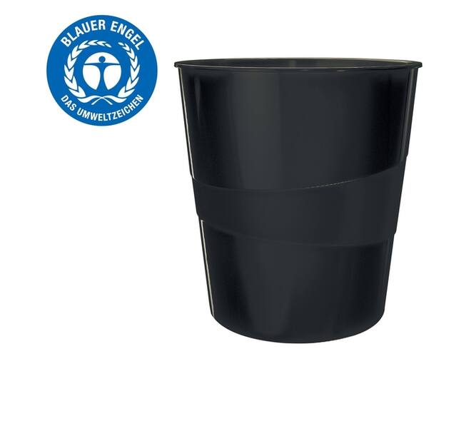 Papierbak Leitz Recycle range 15liter zwart