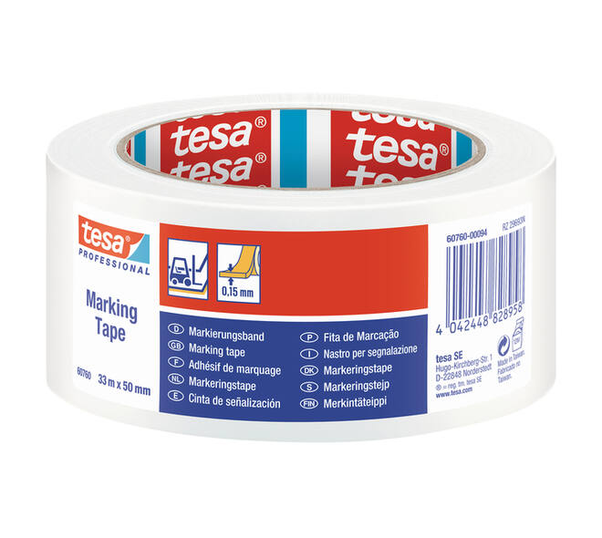 Markeringstape tesa® Professional 60760 PV1 50mmx33m wit