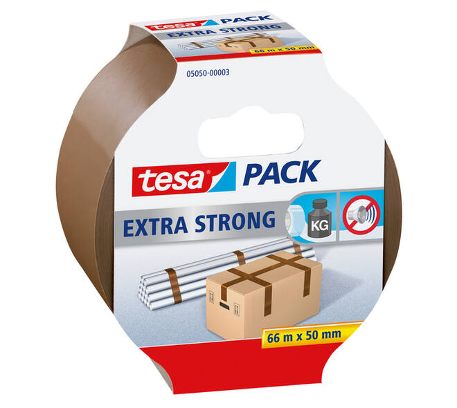 Verpakkingstape tesapack® Extra Strong 66mx50mm bruin