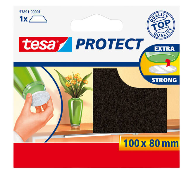 Beschermvilt tesa® Protect anti-kras  80x100mm bruin