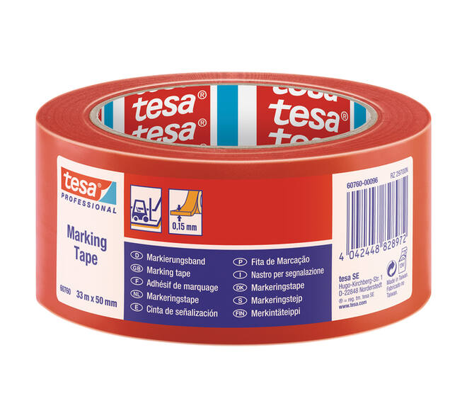 Markeringstape tesa® Professional 60760 PV1 50mmx33m rood
