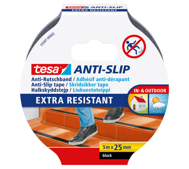 Anti-slip tape tesa® 5mx25mm zwart