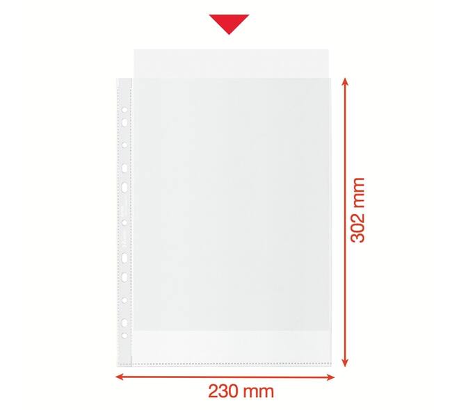 Showtas Esselte recycle PP A4 70µ 11-gaats transparant 100 stuks