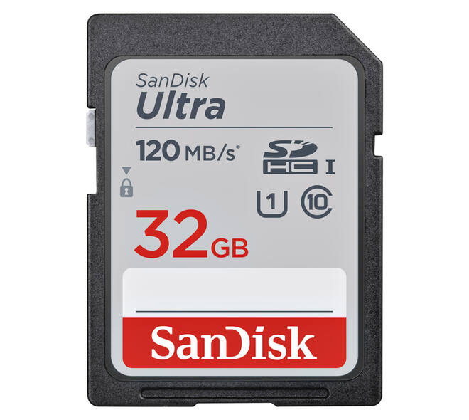 Geheugenkaart Sandisk SDHC Ultra 32GB (Class 10/UHS-I/120MB/s)