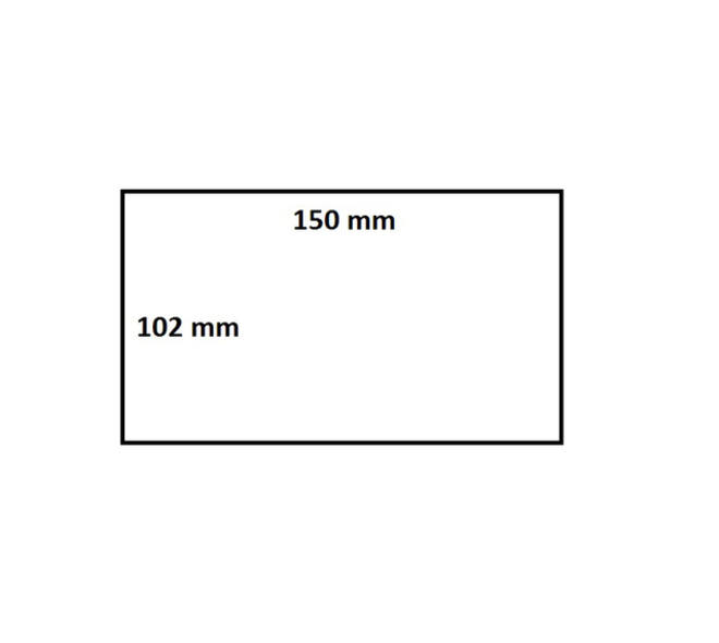 Labeletiket IEZZY Zebra 800264-605 102x150mm 25mm wit permanent 300st