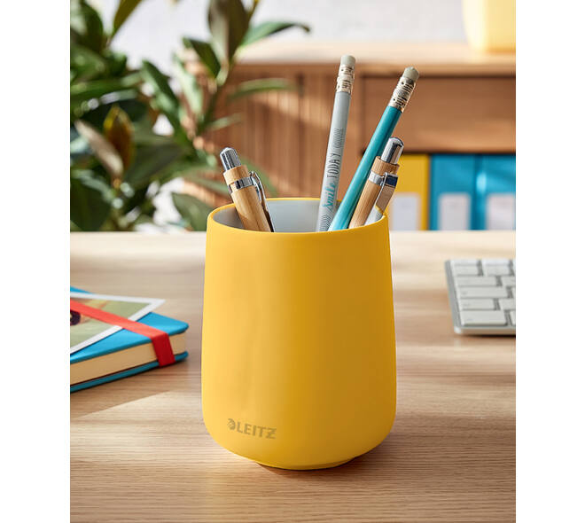 Pennenhouder Leitz Cosy geel