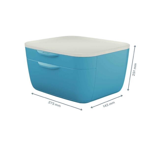 Ladenblok Leitz Cosy 2 laden blauw