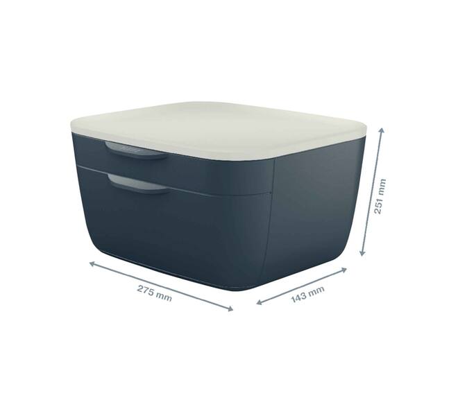 Ladenblok Leitz Cosy 2 laden grijs