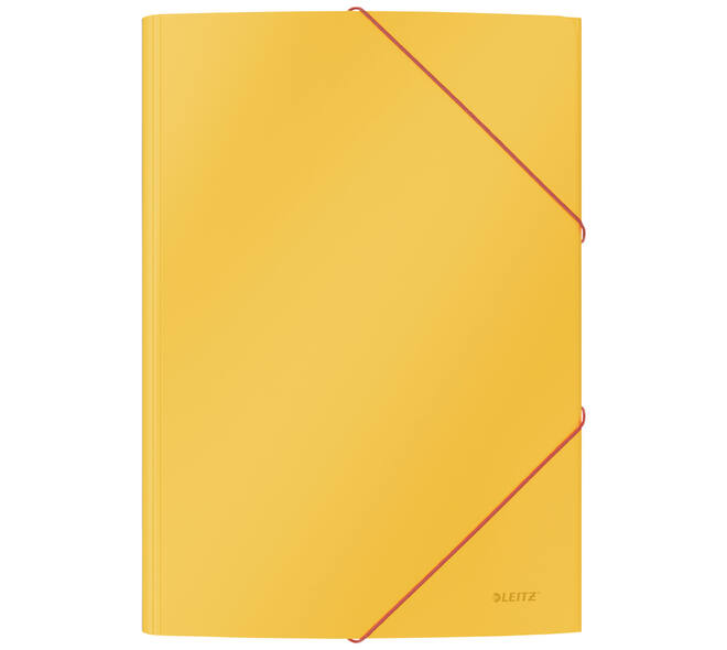 Elastomap Leitz Cosy A4 3-kleps geel