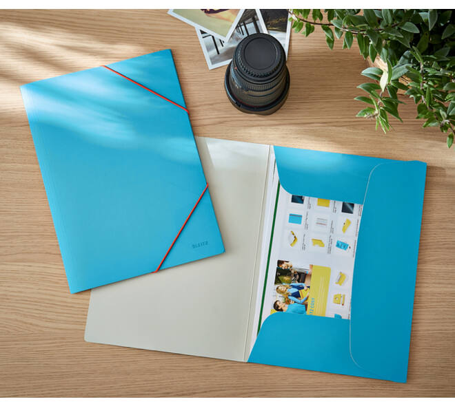 Elastomap Leitz Cosy A4 3-kleps blauw