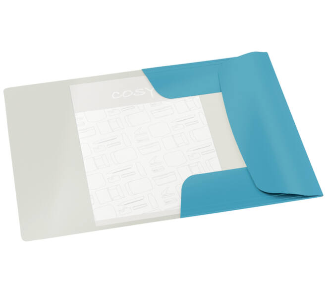 Elastomap Leitz Cosy A4 3-kleps blauw