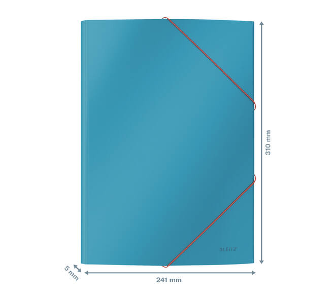 Elastomap Leitz Cosy A4 3-kleps blauw