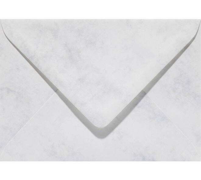 Envelop Papicolor EA5 156x220mm marmer grijswit pak à 6 stuks