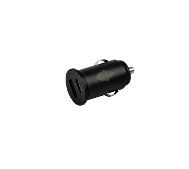 Autolader Green Mouse USB-A 1x USB-C 1x 2.4A zwart