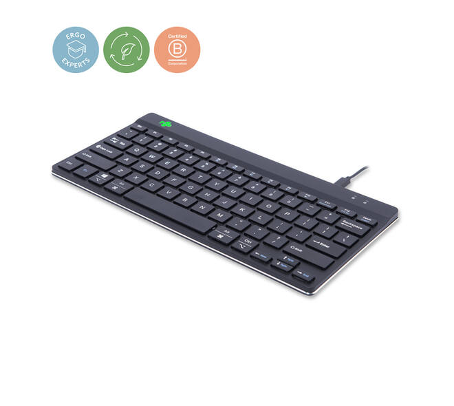 Toetsenbord R-Go Ergonomisch Compact Break QWERTY zwart