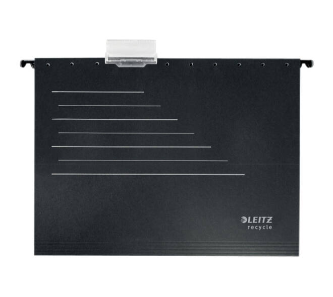 Hangmap Leitz Alpha Recycle A4 verticaal V-bodem zwart