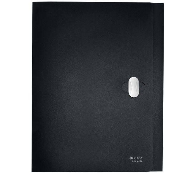 Documentenbox Leitz Recycle A4 PP zwart