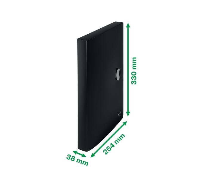 Documentenbox Leitz Recycle A4 PP zwart
