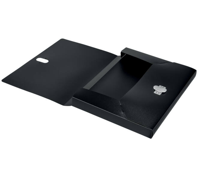 Documentenbox Leitz Recycle A4 PP zwart