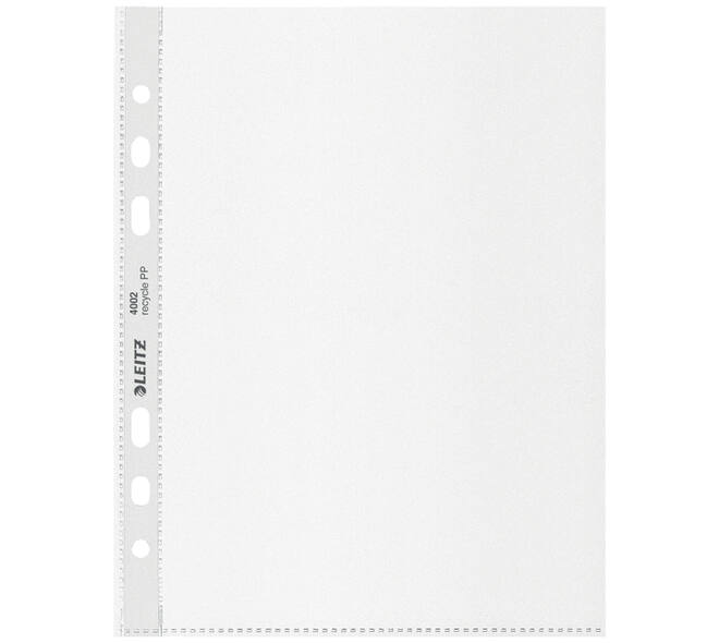 Showtas Leitz Recycle 100µ 6-gaats PP A5 transparant 25 stuks