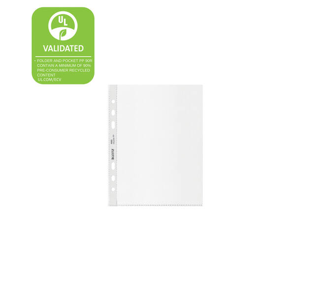 Showtas Leitz Recycle 100µ 6-gaats PP A5 transparant 25 stuks