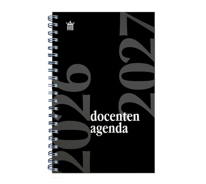Schoolagenda 2026-2027 Ryam docenten 7dagen/2pagina's spiraal zwart