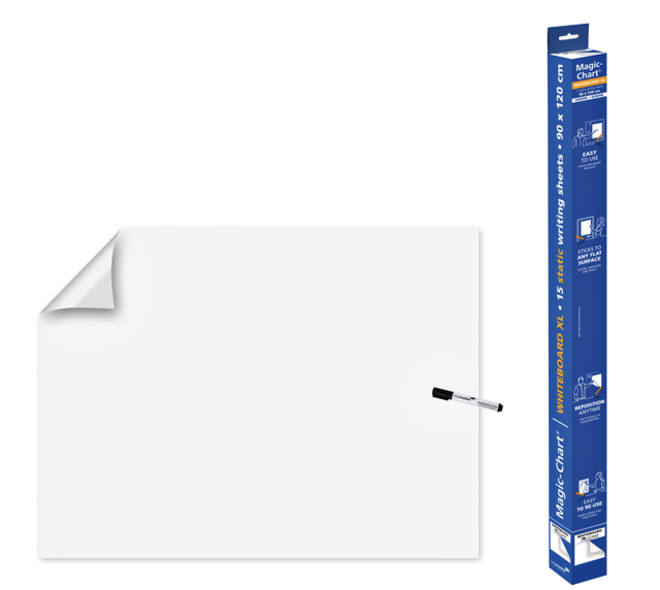 Magic-Chart Legamaster whiteboard XL 90x120cm wit 15 vel